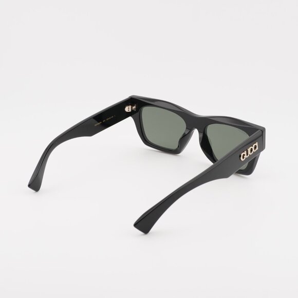 Gucci GG1835SA 001 Sunglasses Black Square Frame, Grey Lenses main image 7